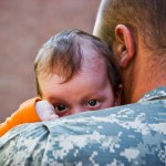 Soldier Dad and Baby